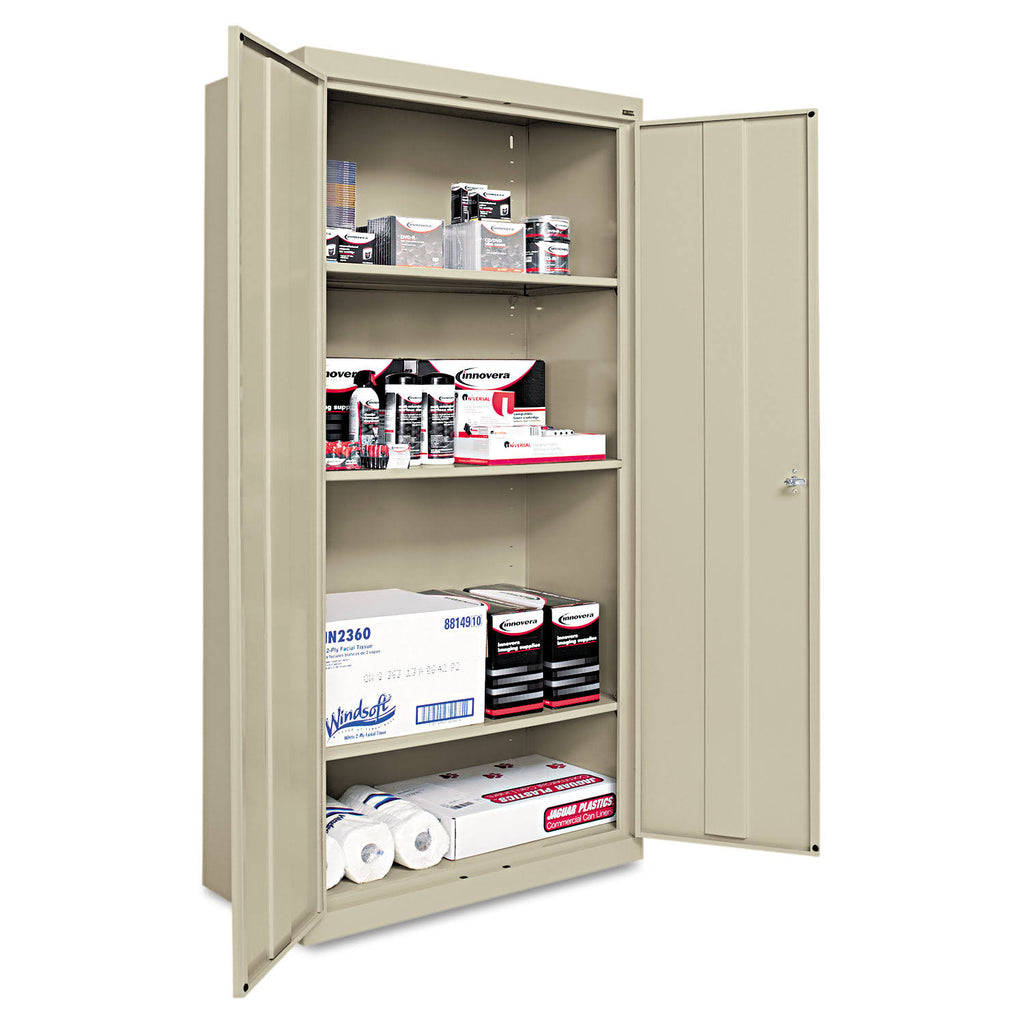 Industrial Grade Steel Storage Cabinet with 4 Shelves and 2 Doors C4753