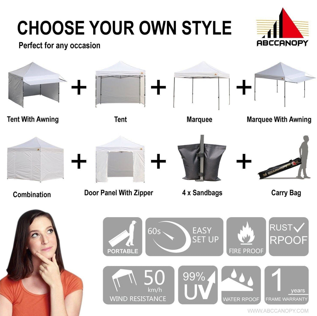 10 x 10 Pop-Up Portable Canopy Tent N9785