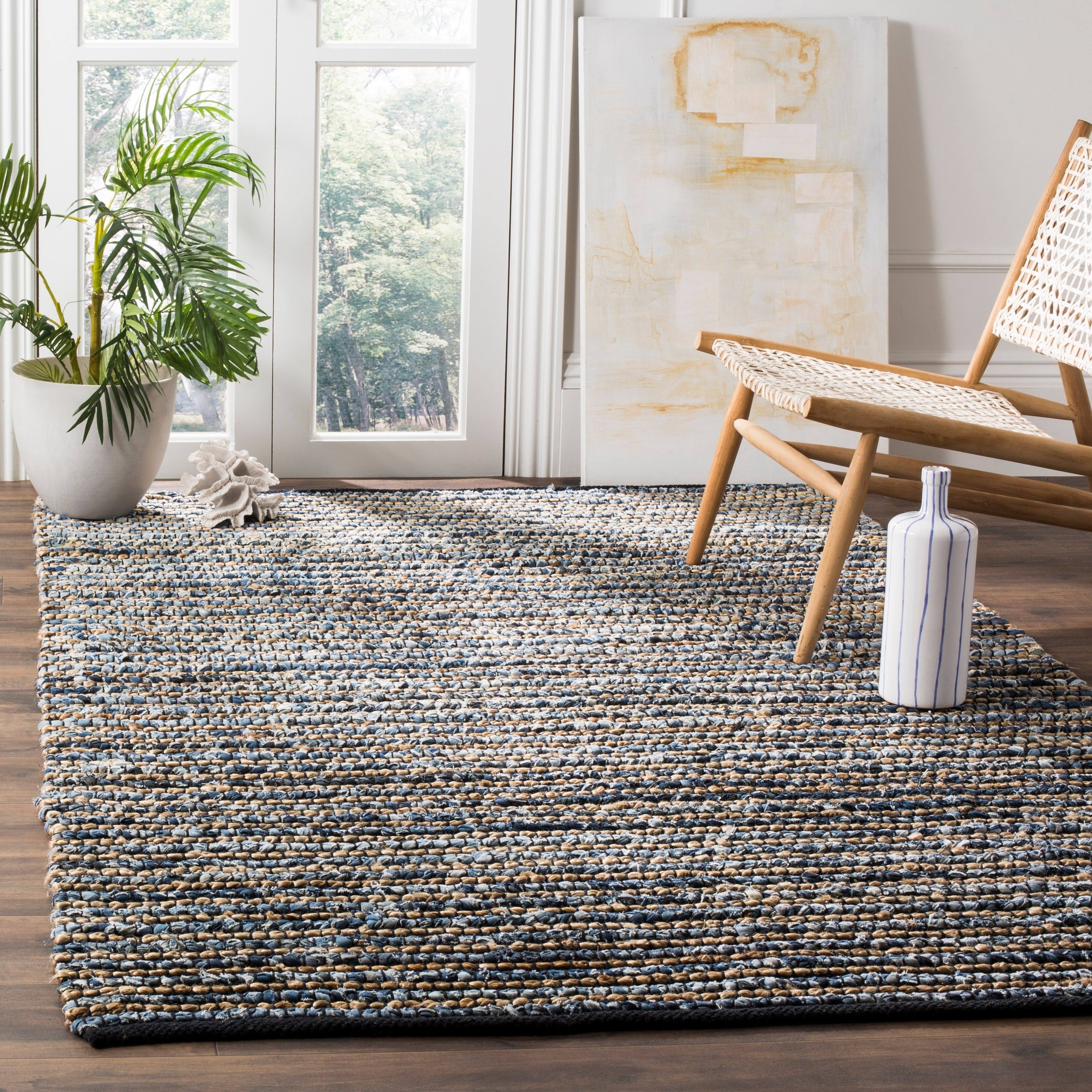 Blue Area Rug 2-ft 3-in x 4-ft I1372