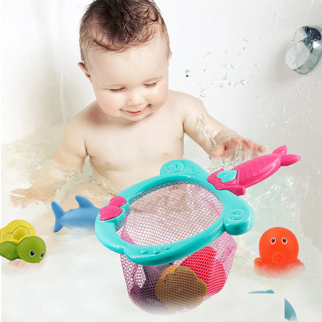 Color Changing Floating Baby Bath Toys with Net S68762