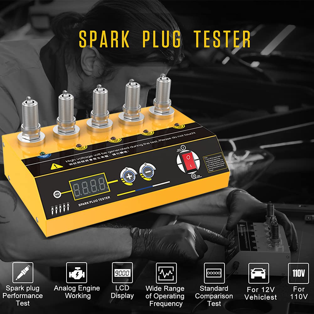 110V Digital Display Spark Plug Tester, Pack of 2 C4810