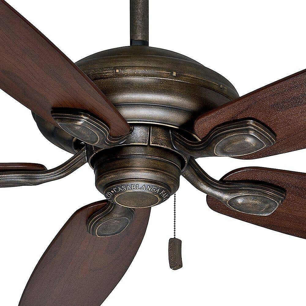 52x22 Ceiling Fan with Black Mahogany Blades Z895