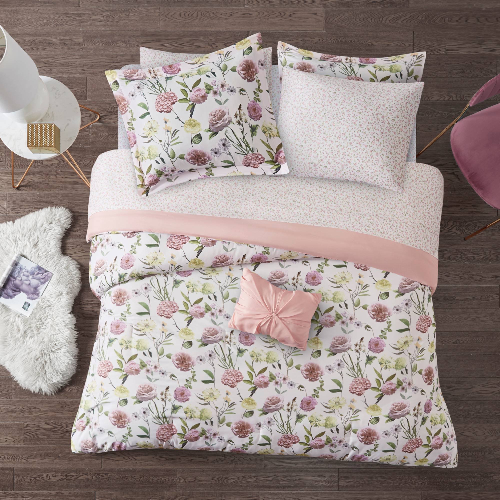 Blush Twin XL Comforter and Sheet Set A82227