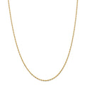 14kt Yellow Gold Diamond Cut Rope Chain 30 inch Lobster Clasp N270