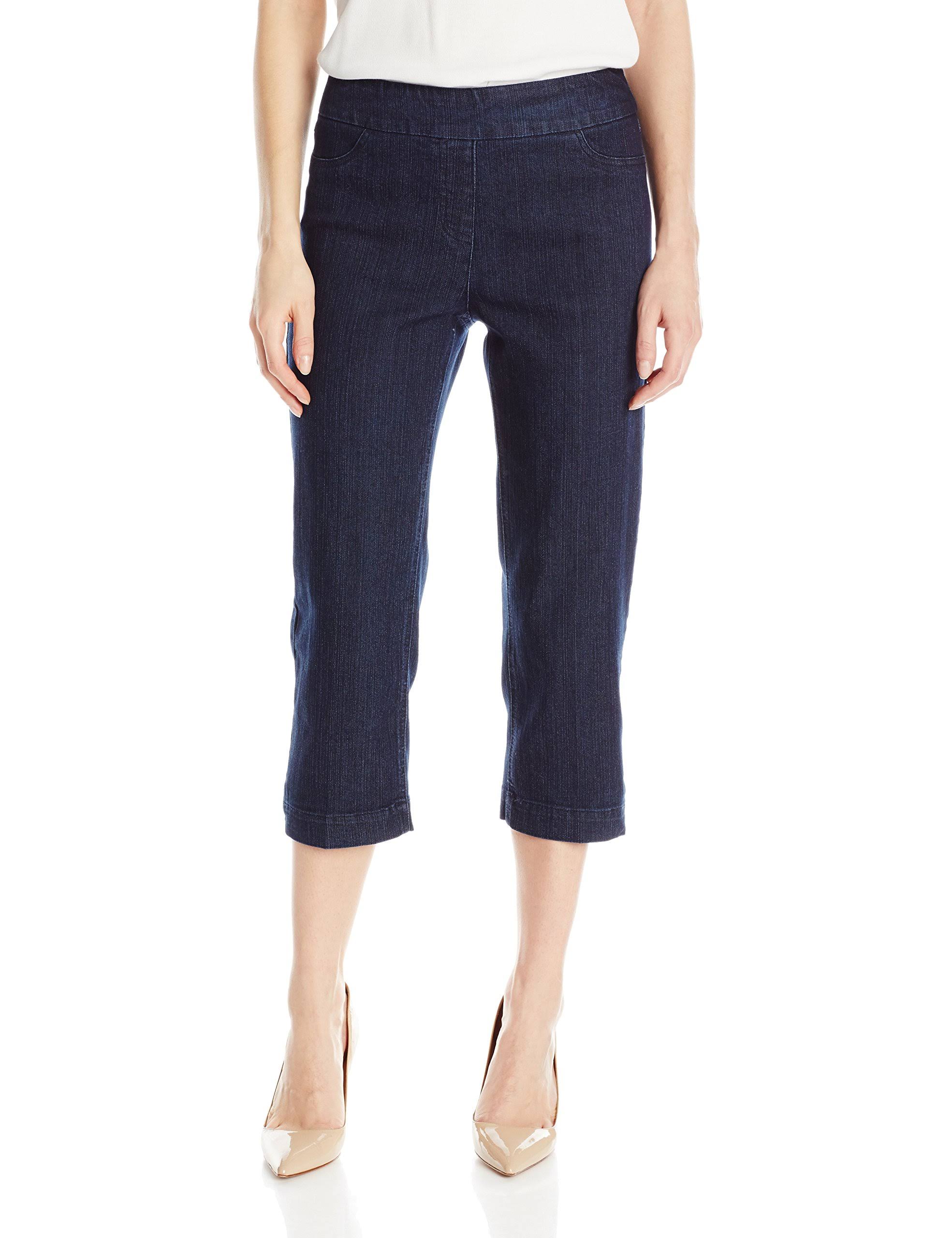 Denim Pull-On Capri Pants O1460