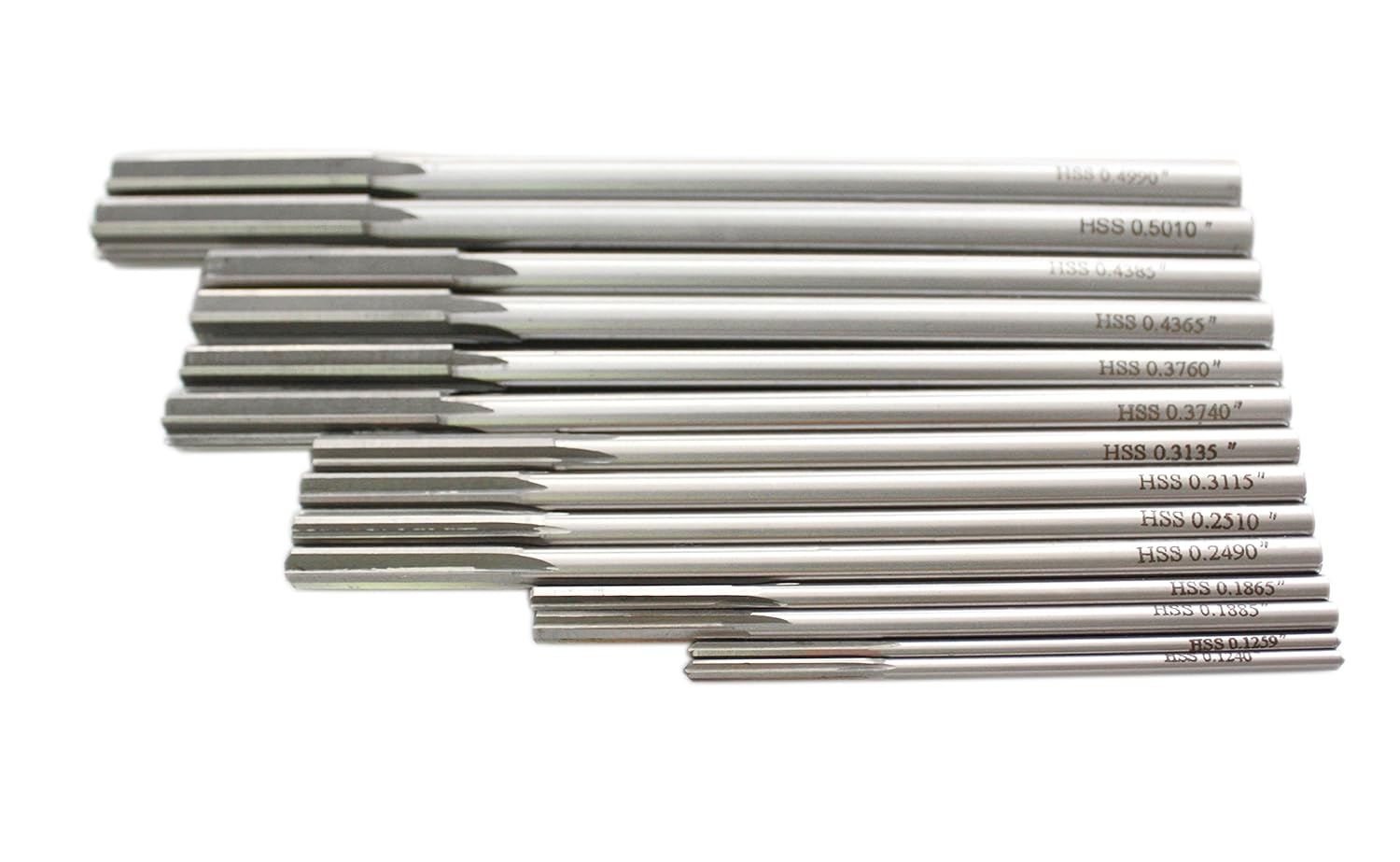 14 Pc H.S.S. Chucking Reamer Set in Fitted Case U33518