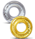Silver Gold Confetti 36 Inch Inflatable Pool Tube (2 Items) Z455372