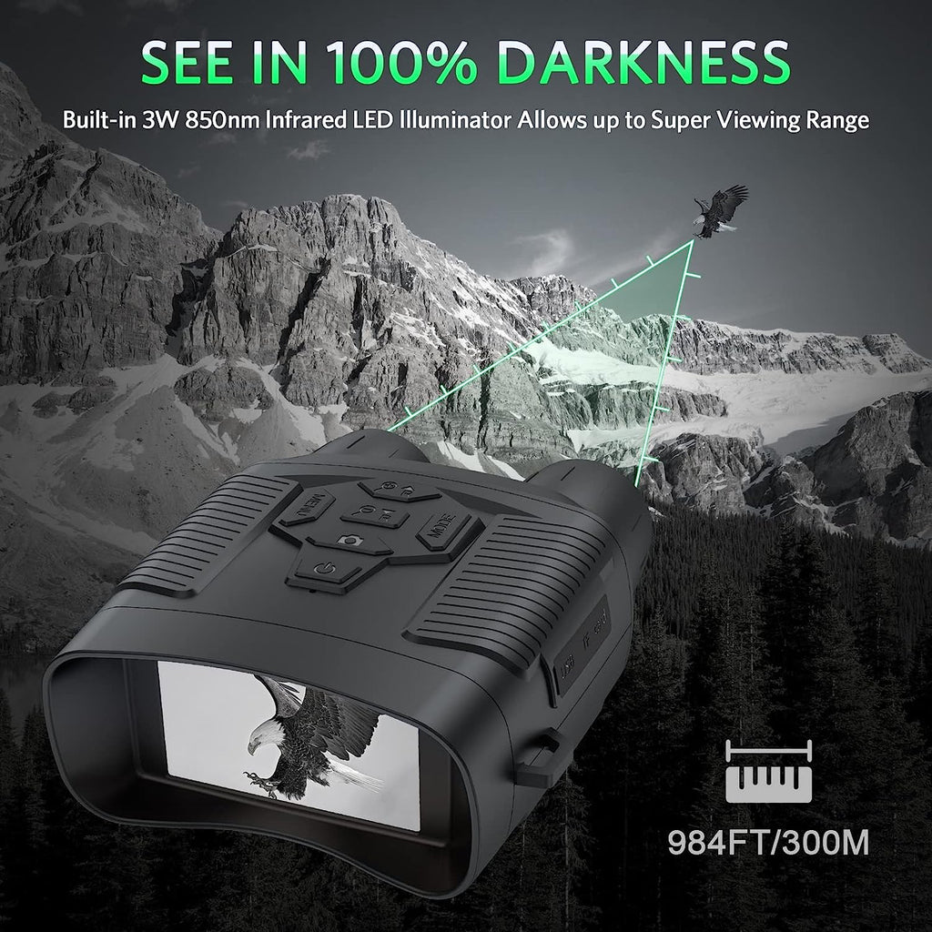 Night Vision Binoculars with 32GB SD Card 24MP/1080P 6x Zoom O34700