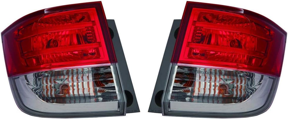Tail Light Assembly Pair for Honda Odyssey 2014-2017 Outer Driver and Passenger Side P402537
