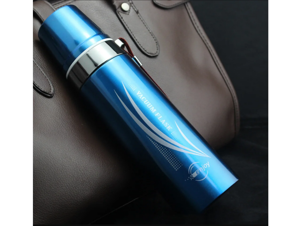 Silver 650ML Stainless Steel Vacuum Flask Water Bottle T63902