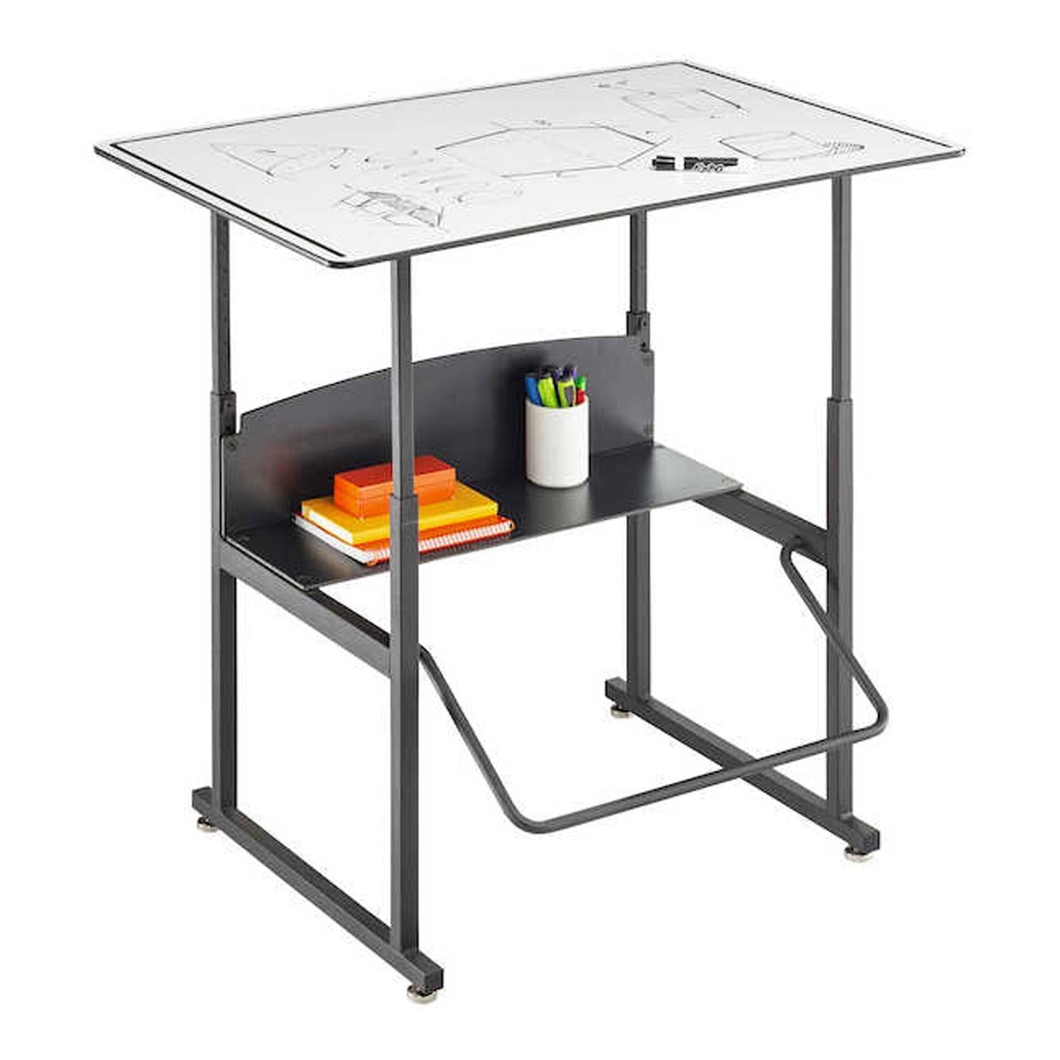 White Rectangular Stand-Up Table U3400