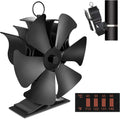 6 Blades Stove Fan with Thermometer Strip Y663035