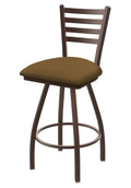 Swivel Counter Stool with Bronze Finish and Saddle Seat K165