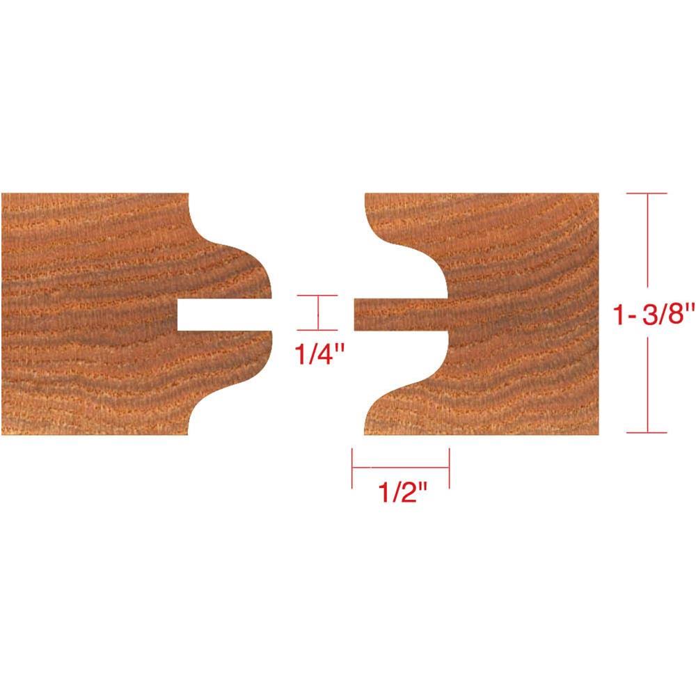 6 pc. Stile & Rail Set with Ogee, 1-1/4x22 Bore G195191