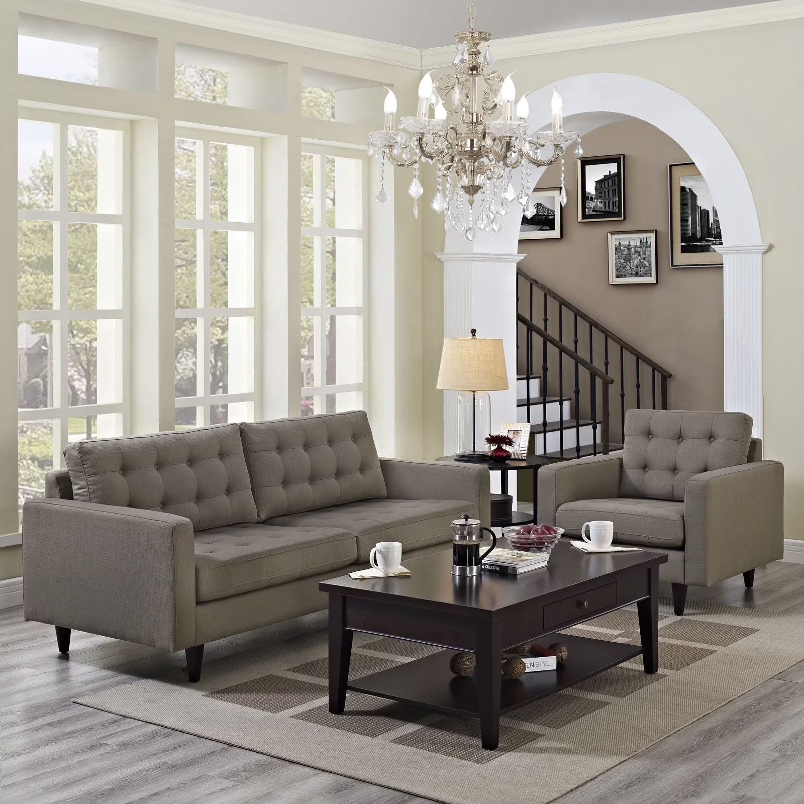 Granite Armchair and Sofa Set of 2 C52214