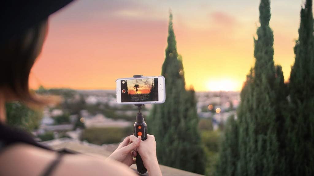 Black Smartphone Stand with Tripod and Bluetooth Shutter B144