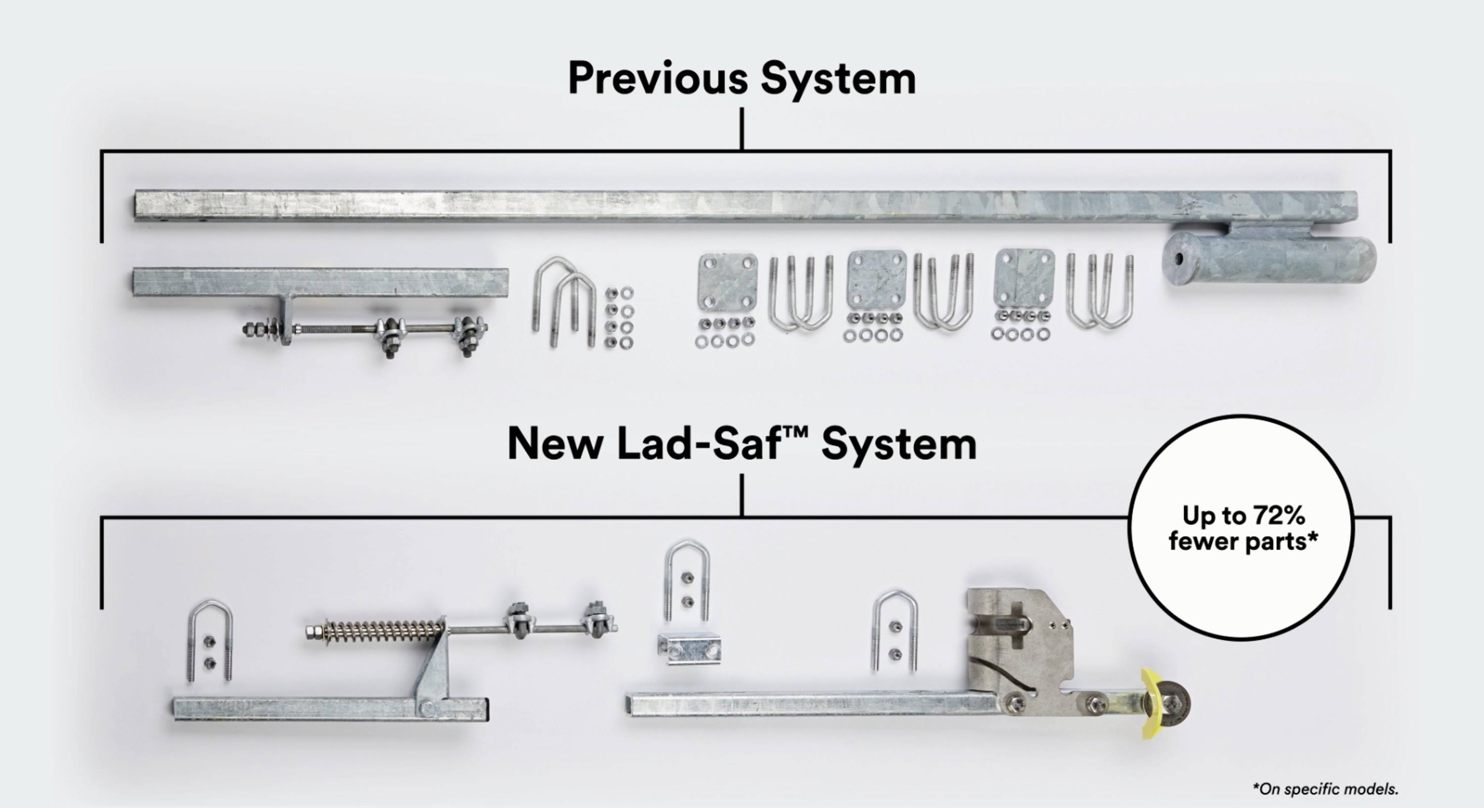 Galvanized Steel Vertical Safety System, 90 ft P7712