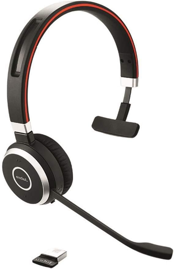 Jabra Evolve 65 UC Wireless Headset Mono with Link 370 USB Adapter O3907