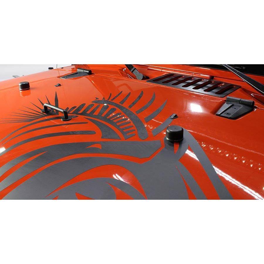 Textured Black Hood Kit for Jeep Wrangler JK Y382