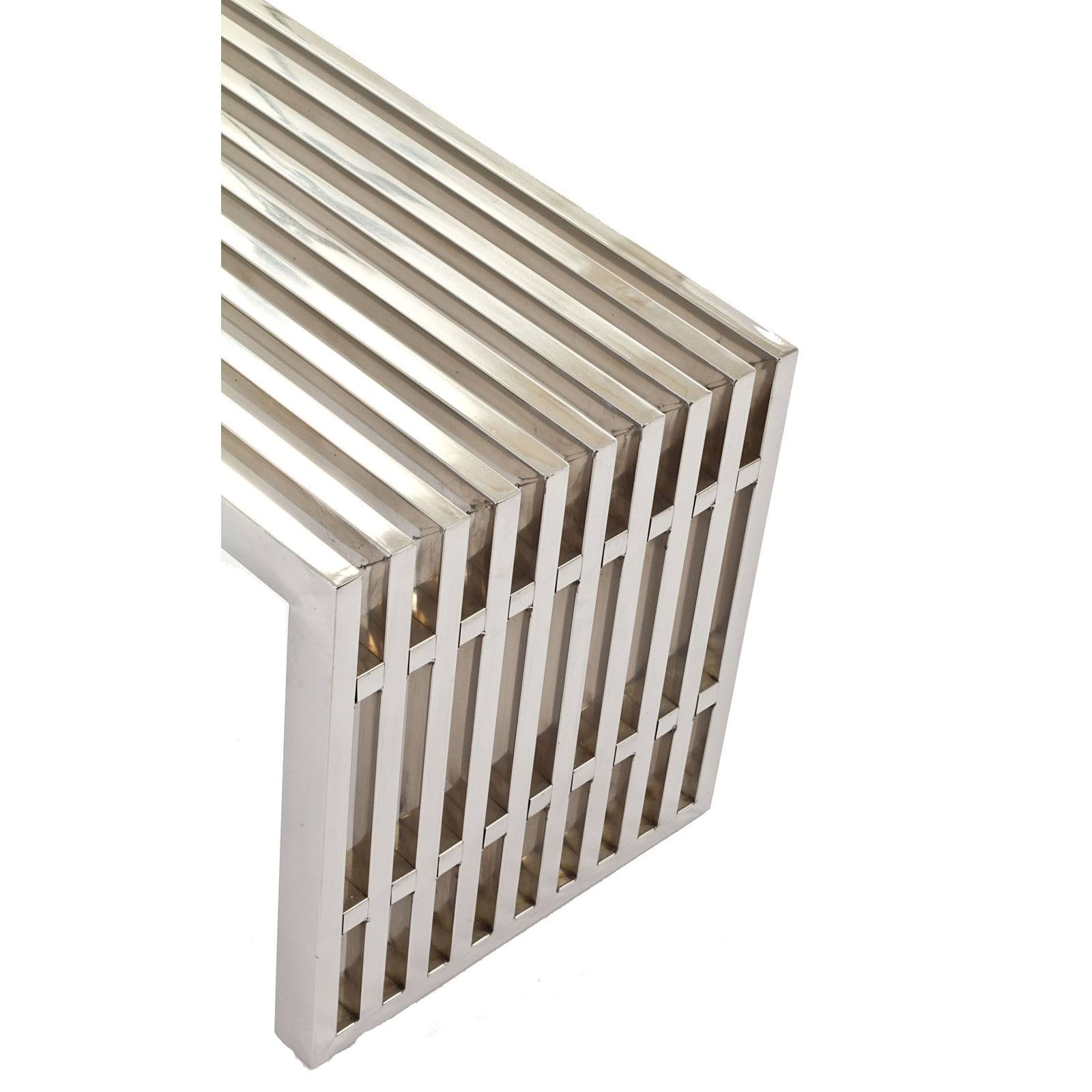 Silver Stainless Steel Bench R33894