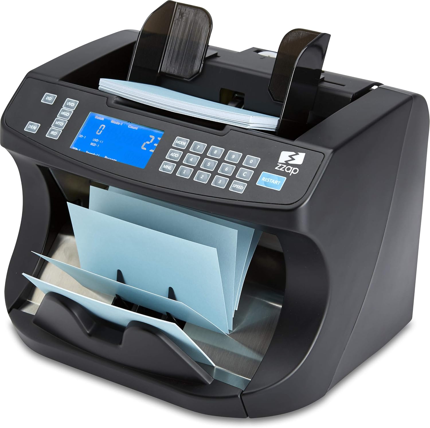 Bill Value Counter & Counterfeit Detector Money Cash Currency Machine T73614