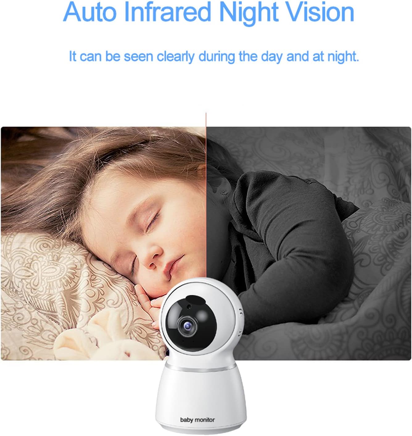 5 Inch LCD Video Baby Monitor with Camera and Audio U635772