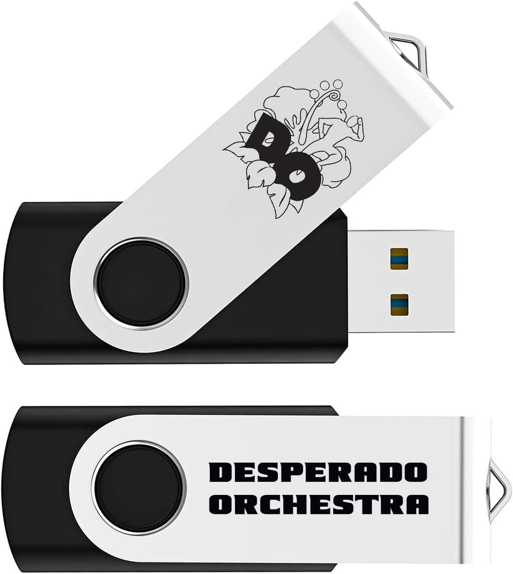 Black Pack of 2 Swivel USB Flash Drives T54095