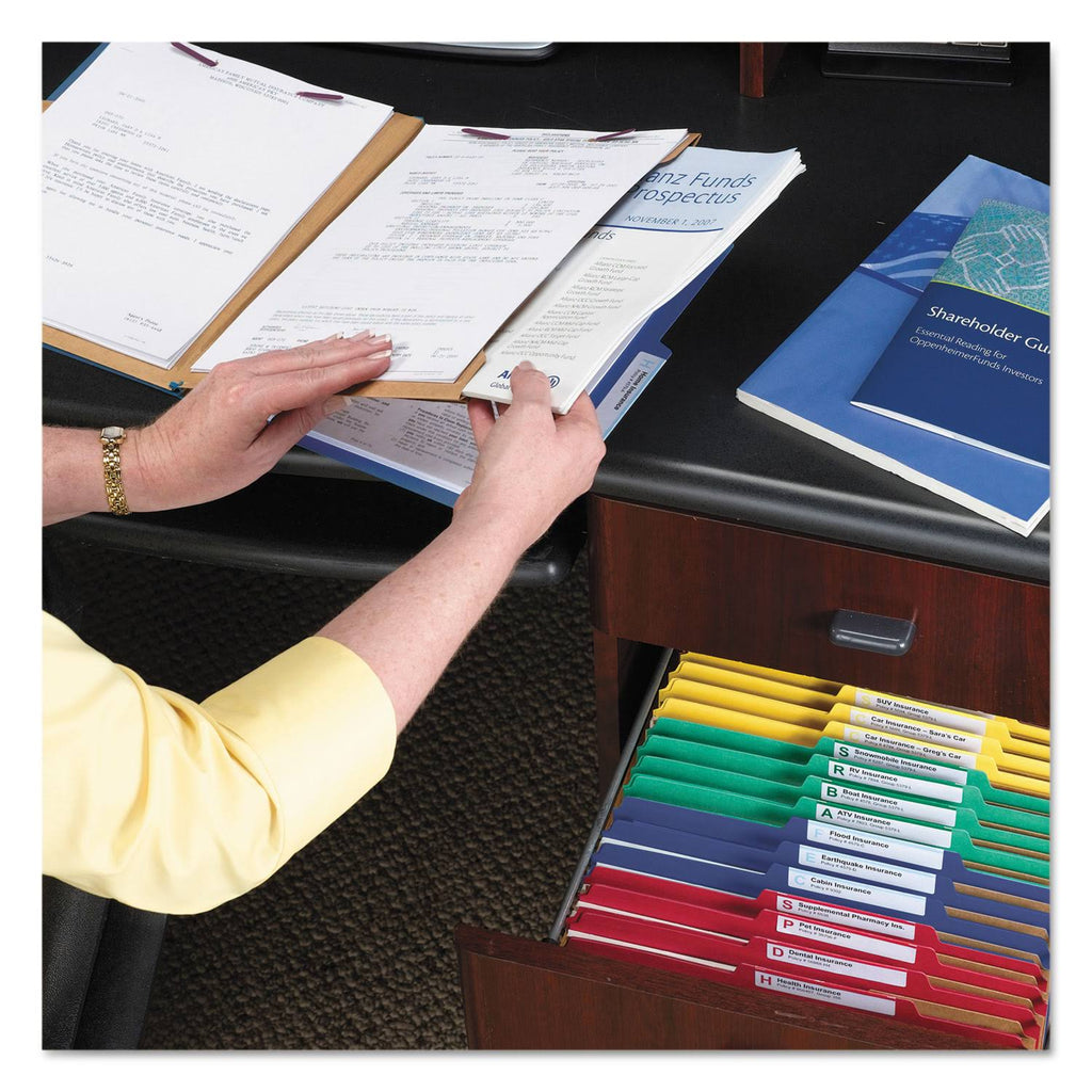 Yellow Legal Classification Folders with Fasteners E2472