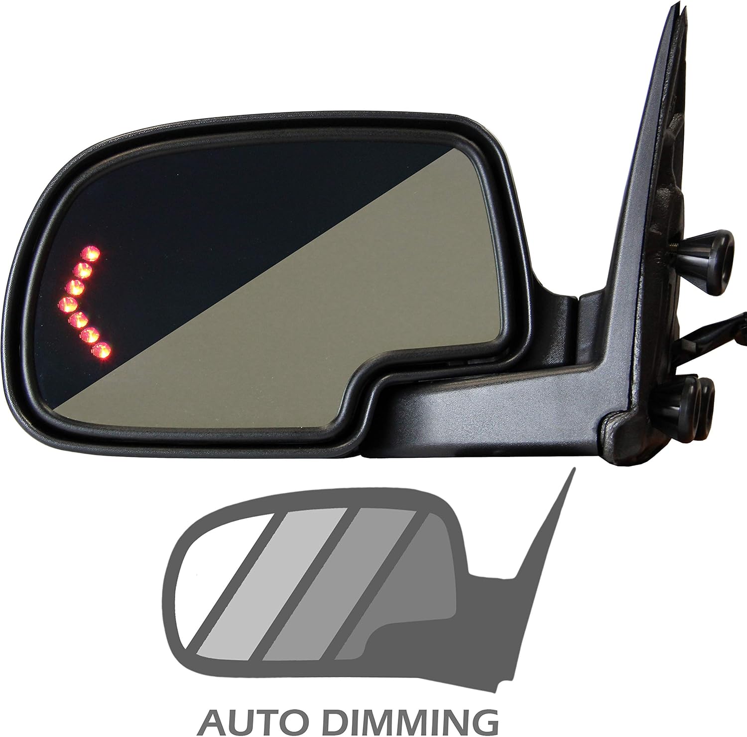 Left Driver Heated Power Glass Folding Mirror J17031