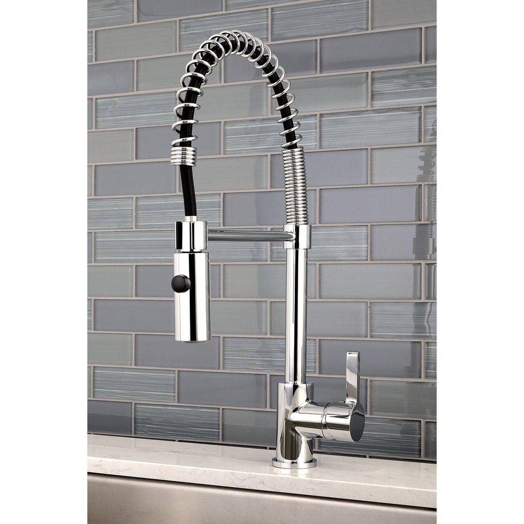 Matte Black Single-Handle Pre-Rinse Kitchen Faucet P6205