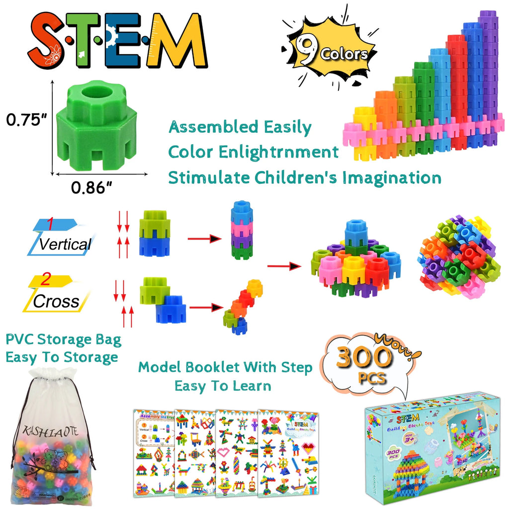 300 Pcs Interlocking Building Set V353150