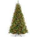 78x22 Green Spruce Artificial Christmas Tree with 450 Multi Colored Lights with Stand A7141