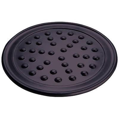 19" Hard Coat Anodized Aluminum Pizza Pan with Nibs C803