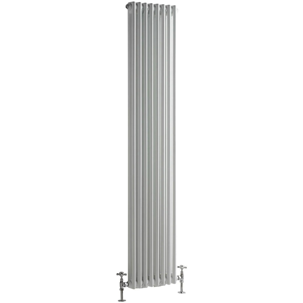 White Cast Iron Style Radiator H120
