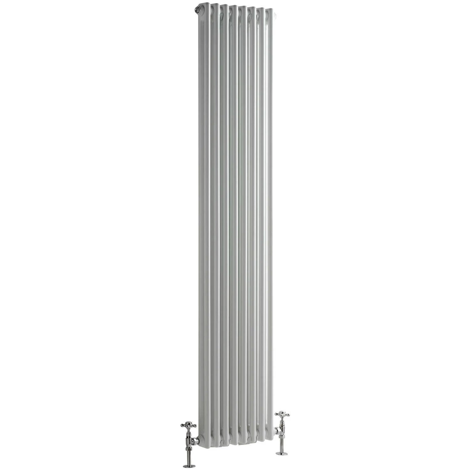 White Cast Iron Style Radiator H120