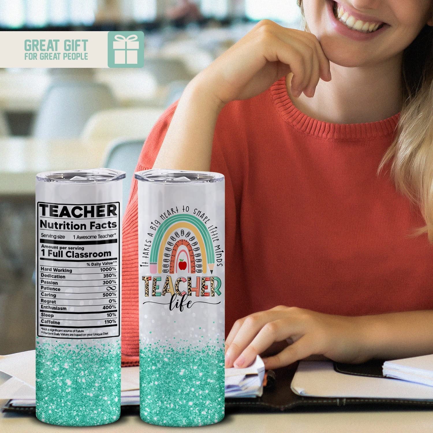 20oz Teacher Tumbler J8563