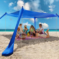 Beach Tent Sun Shelter, 4 Person Pop Up, UPF50+ Protection A5672