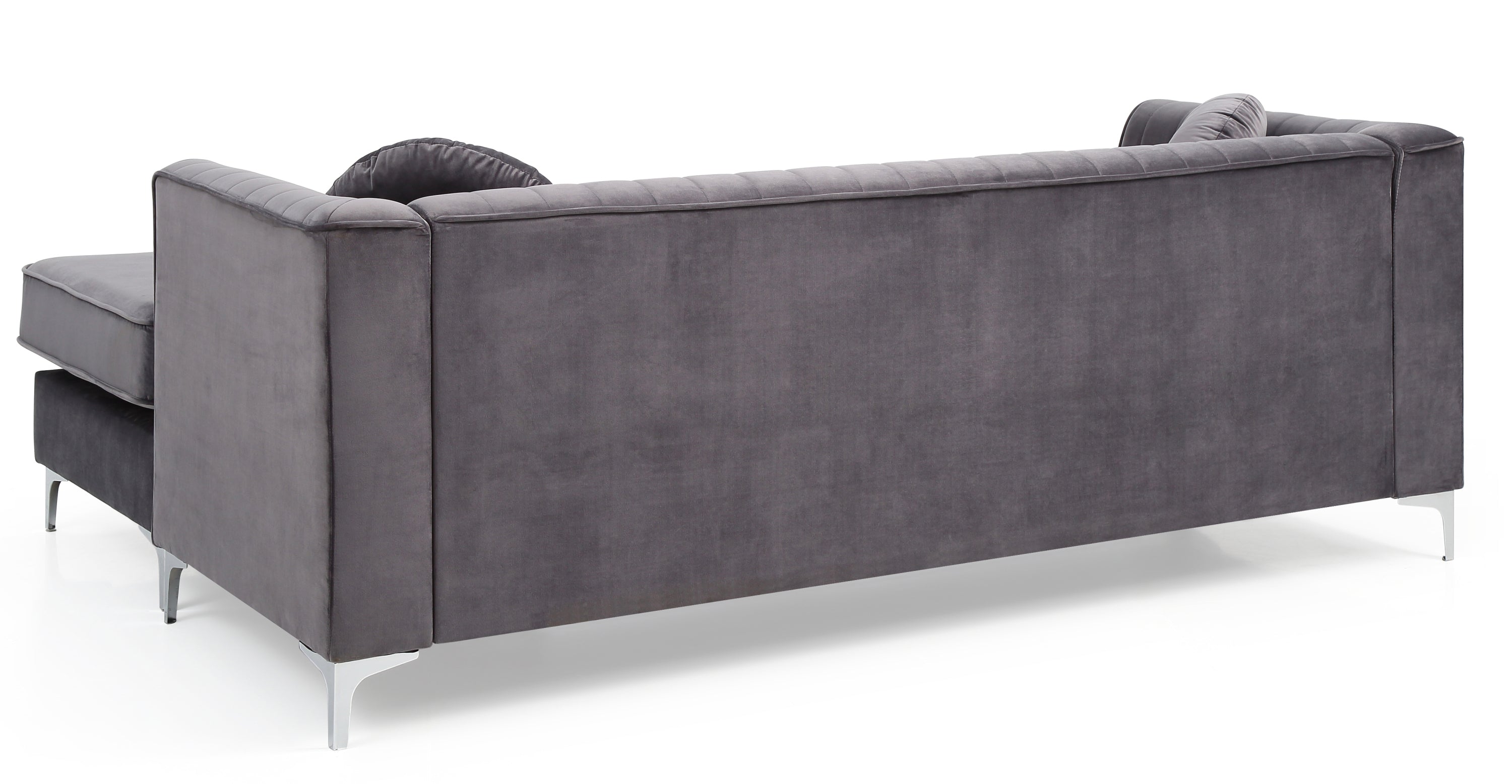 Gray Sectional Sofa Chaise O669