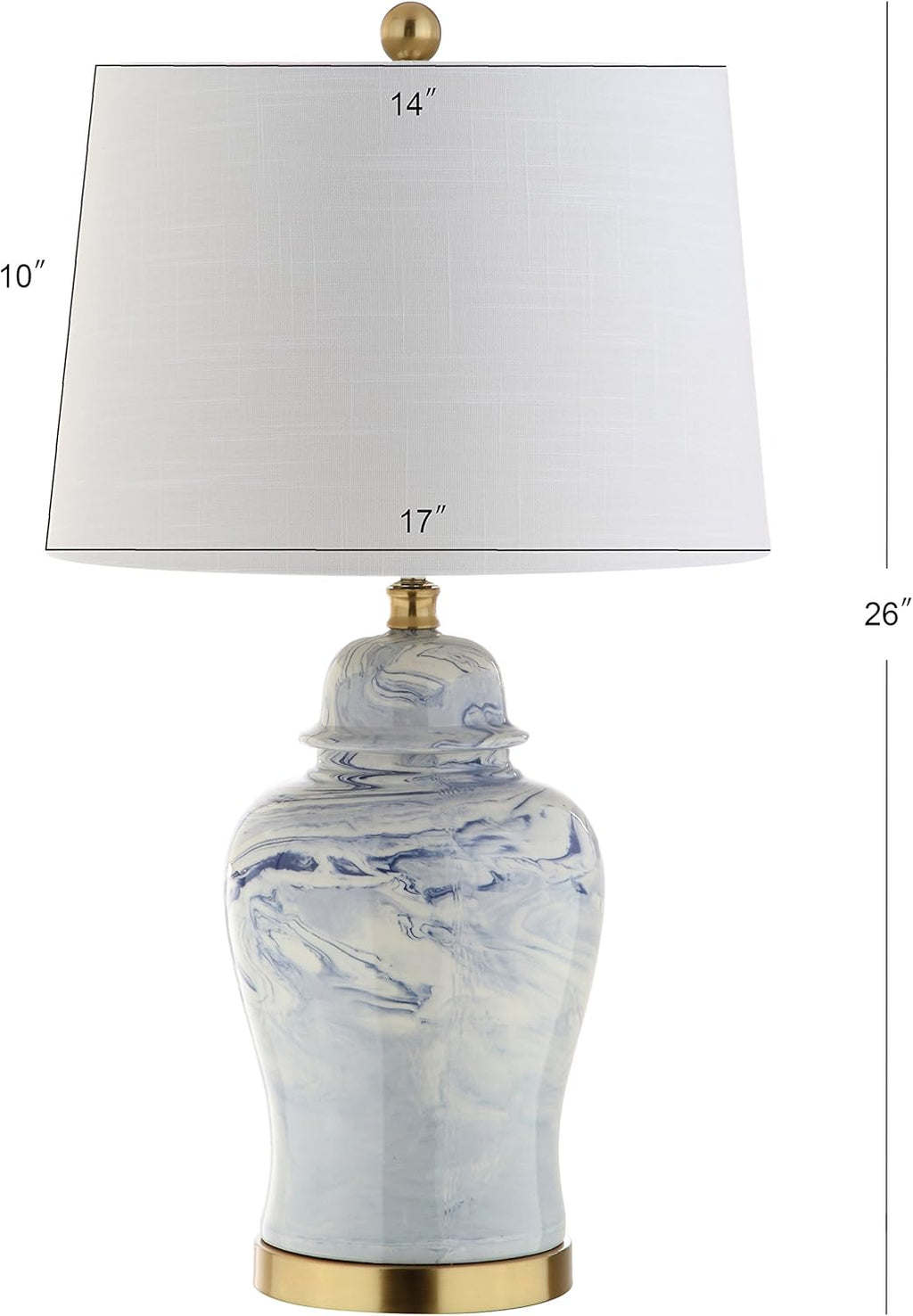 Blue/White Ceramic LED Table Lamp A38407