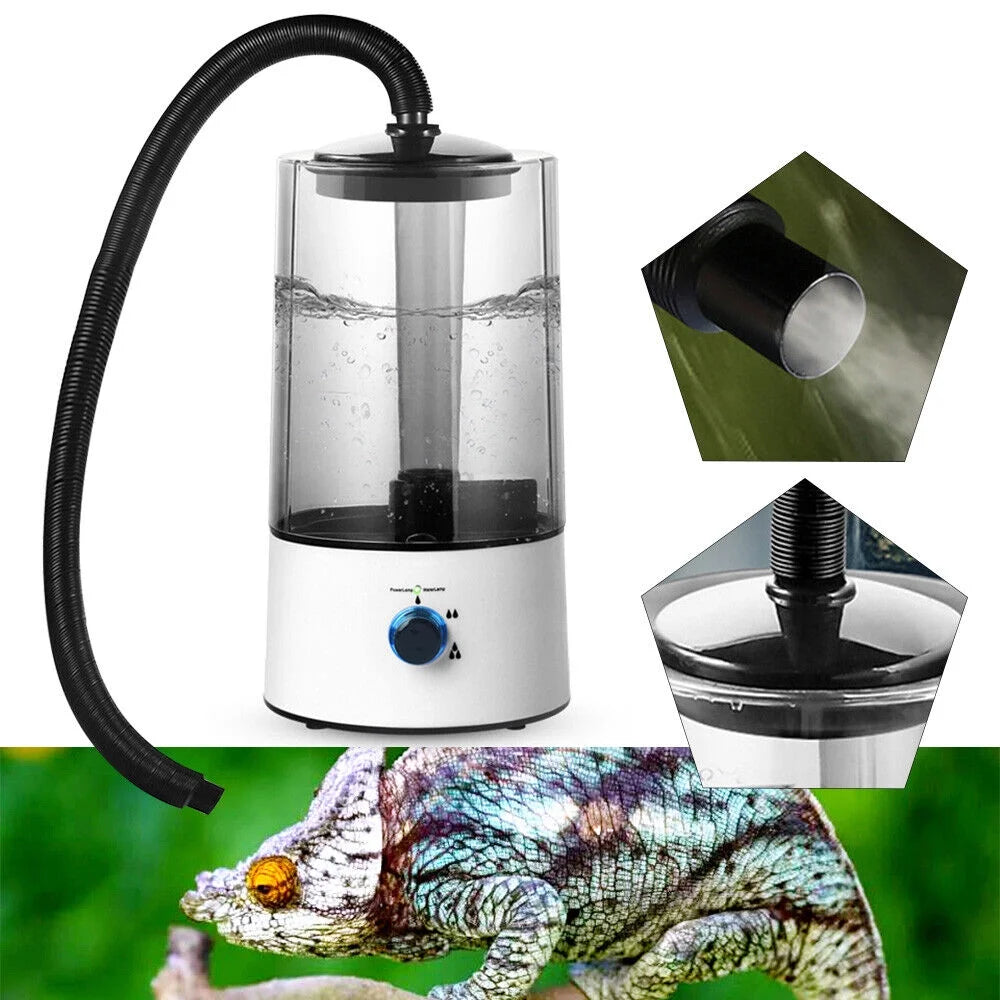 Reptile Terrarium Humidifier Fogger 4L Capacity Misting Machine with Hose I612