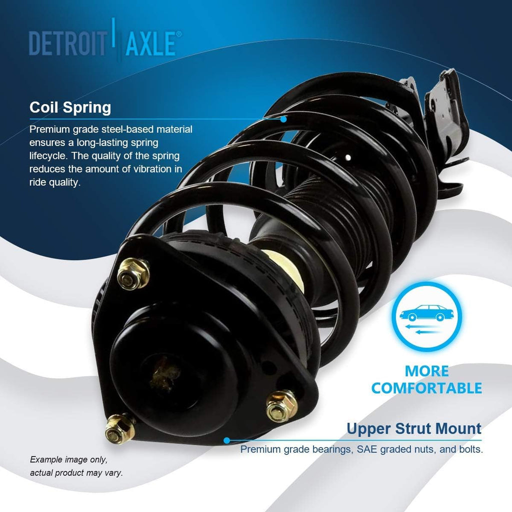 Front Complete Strut & Spring Assembly with Sway Bar End Links E636