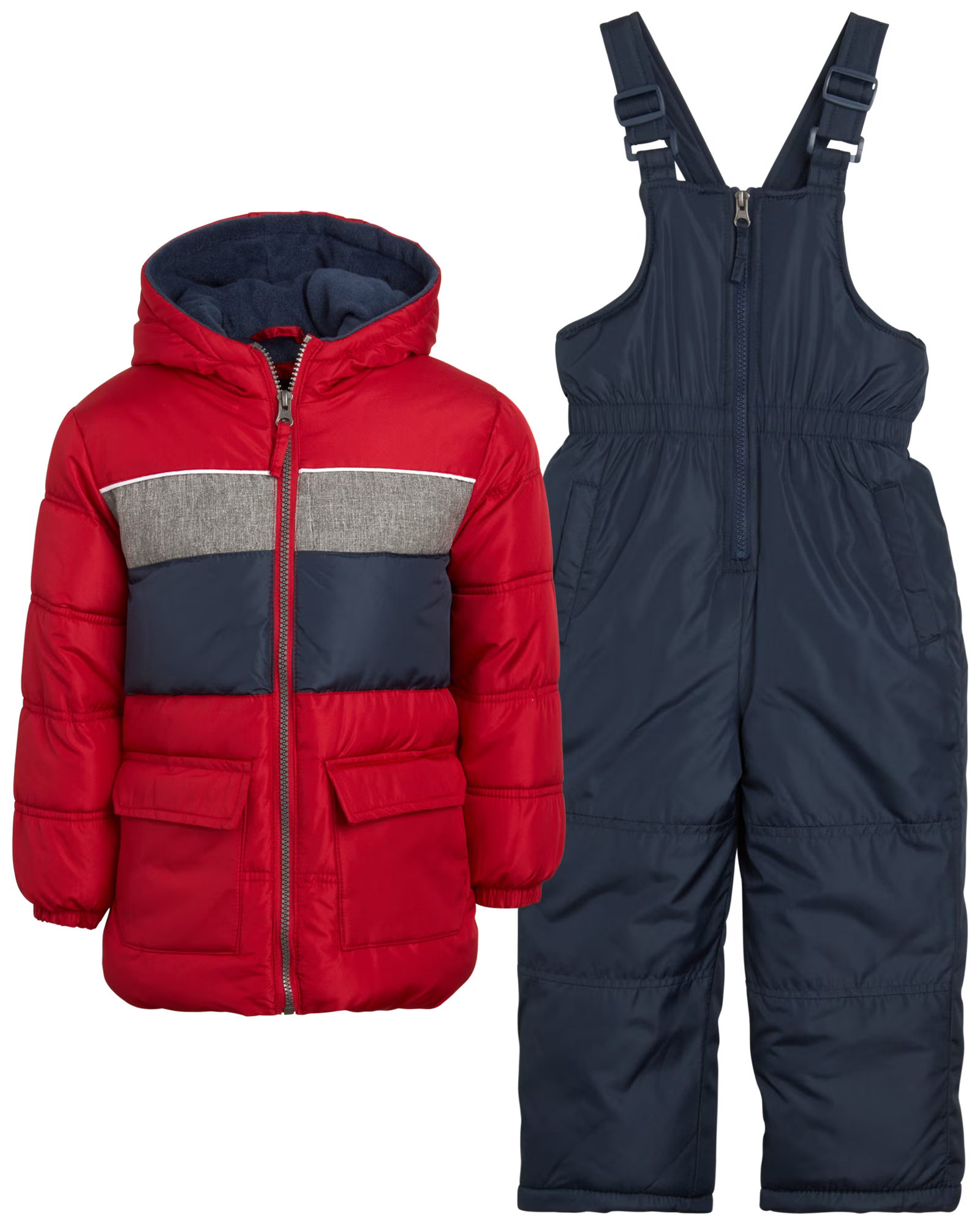 2 Piece Heavyweight Insulated Ski Jacket and Snow Bib N6250
