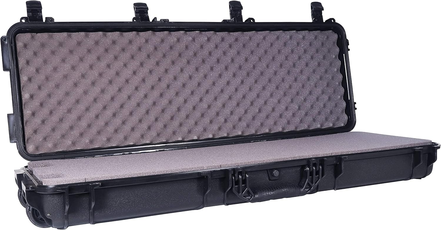 Black Tactical Rifle Case with Foam I553