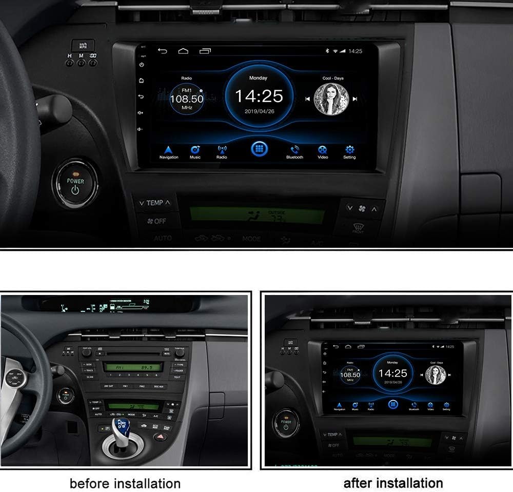 9 inch Capacitive Touch Screen Car Stereo with Bluetooth for Toyota Prius 2010-2015 B82256