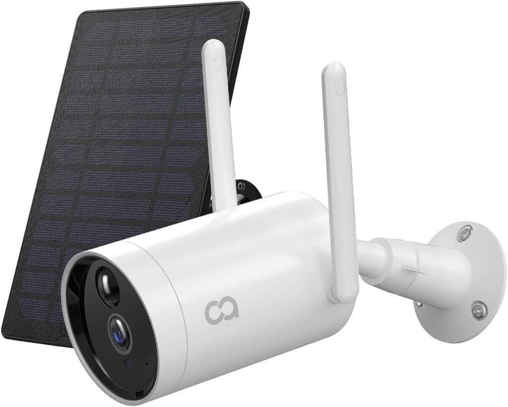 Wireless Solar Powered 1080P Outdoor Security Camera with Night Vision H445095