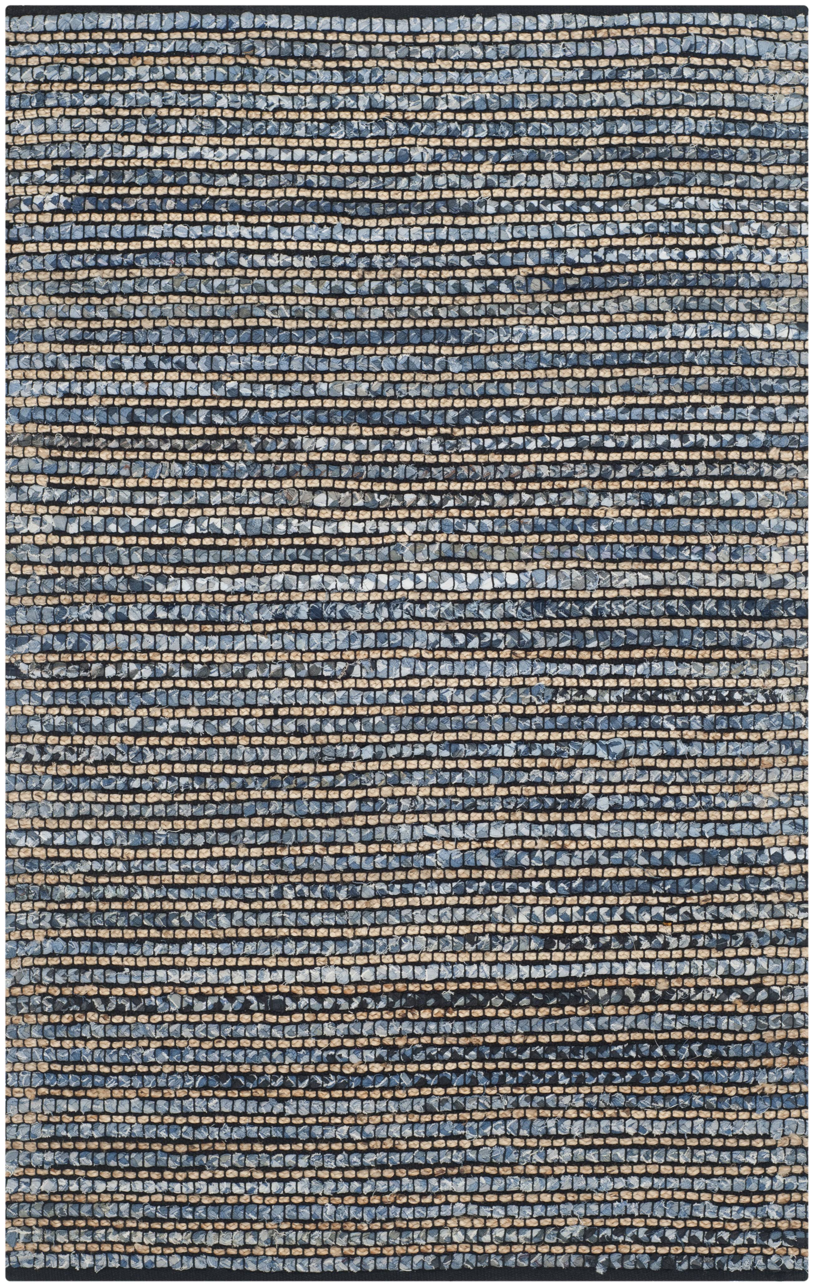 Blue Area Rug 2-ft 3-in x 4-ft I1372