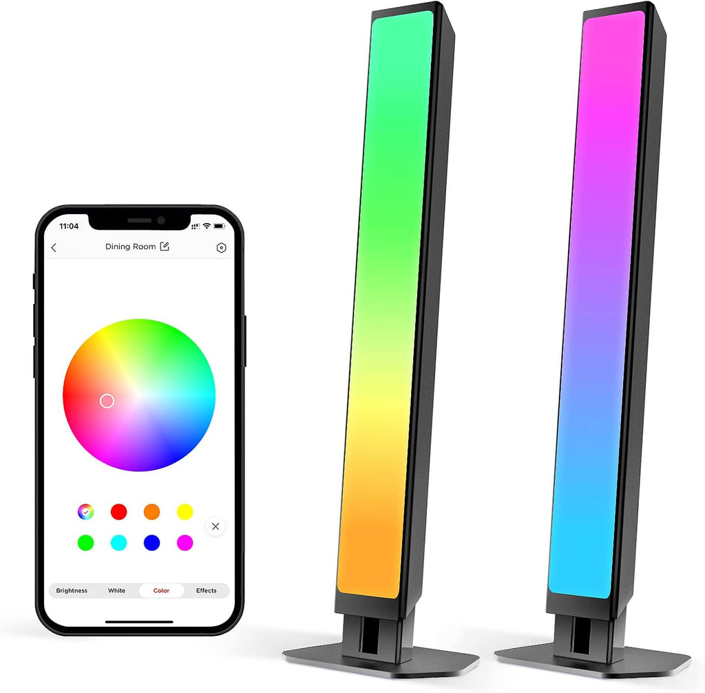 Smart LED Light Bars, RGBW Ambient TV Lighting, Wi-Fi LED Bar Lights, Pack of 2 D80314