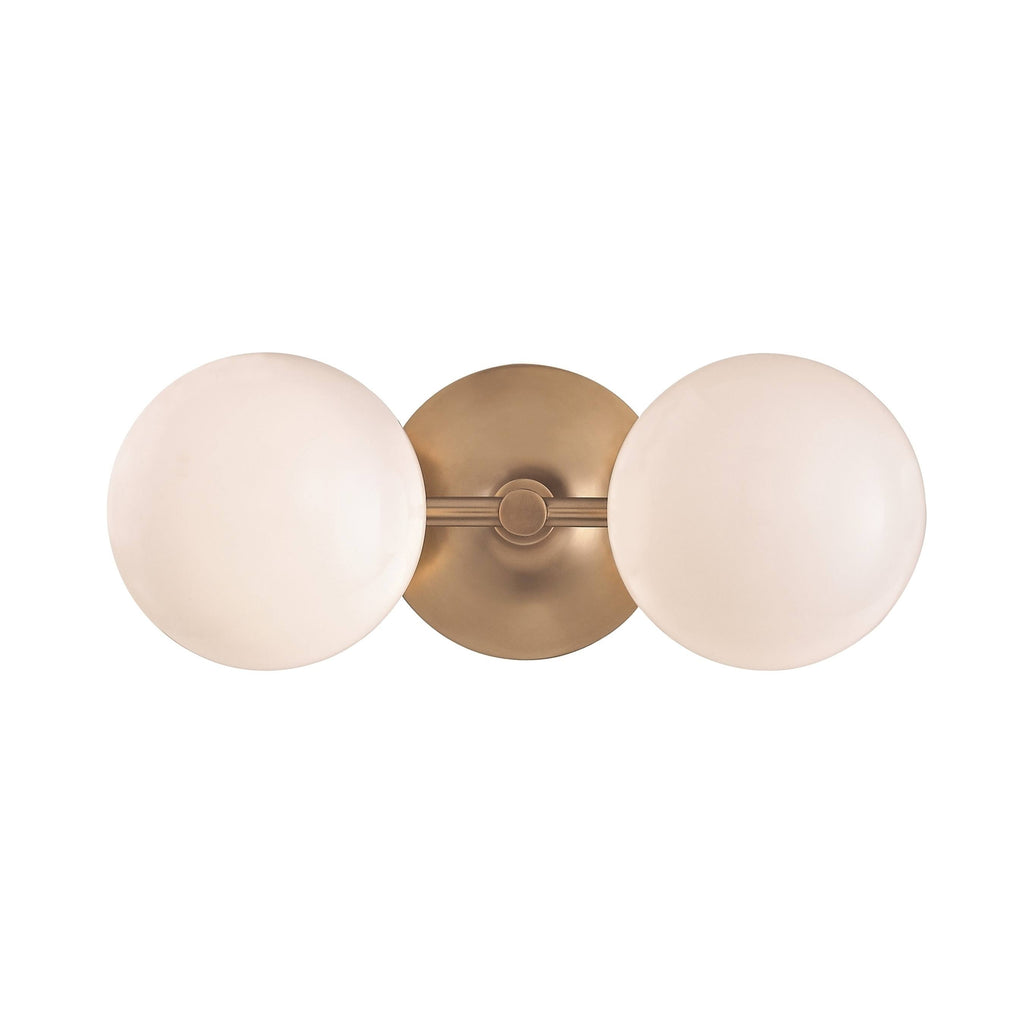 2 Light Bath Bracket, Aged Brass K331562
