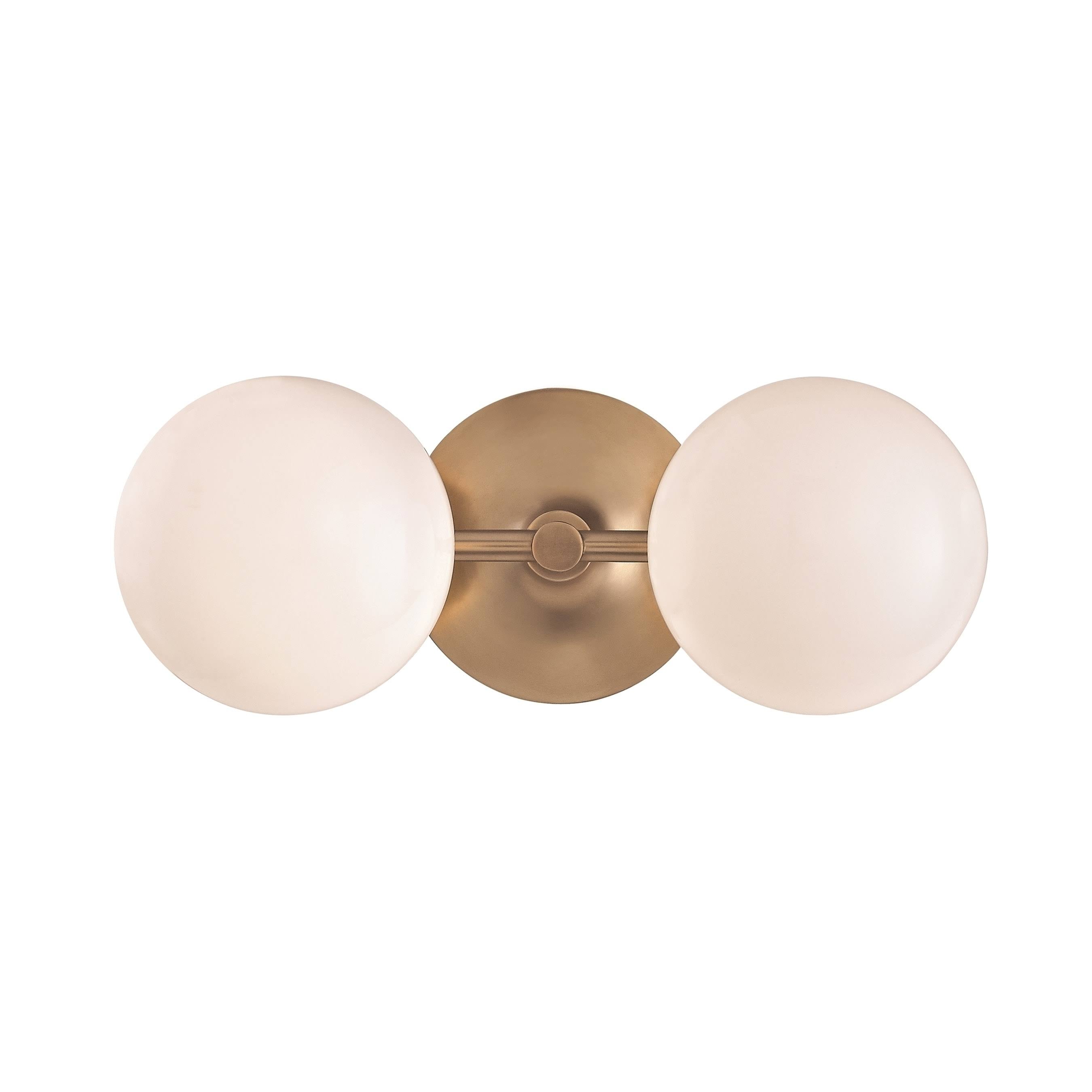 2 Light Bath Bracket, Aged Brass K331562