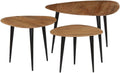 Solid Acacia Wood Coffee Table Set 3 Pieces I5027